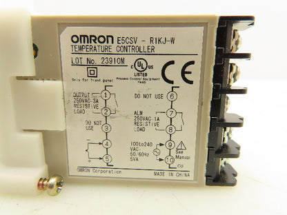 Omron E5CSV-R1KJ-W Digital Temperature Controller 100-240VAC 5VA 50/60HZ