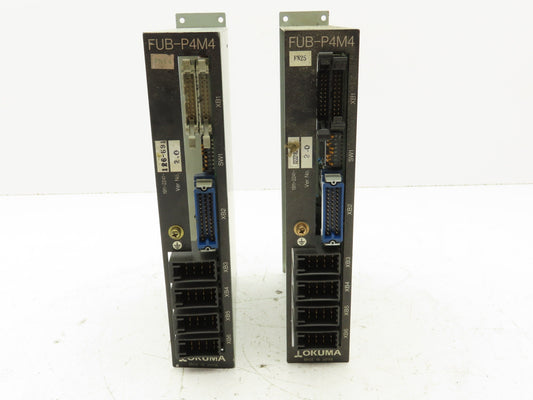 Okuma FUB-P4M4 PLC Servo Circuit Board Module Lot of 2