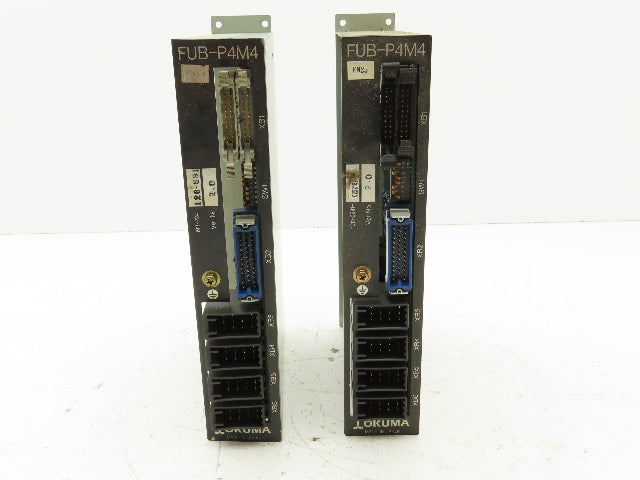Okuma FUB-P4M4 PLC Servo Circuit Board Module Lot of 2