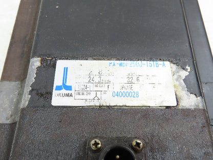 Okuma PX-MBF250J-15TB-A AC Servo Motor 2.8kW 3PH 77V Encoder ER-JG-7200D