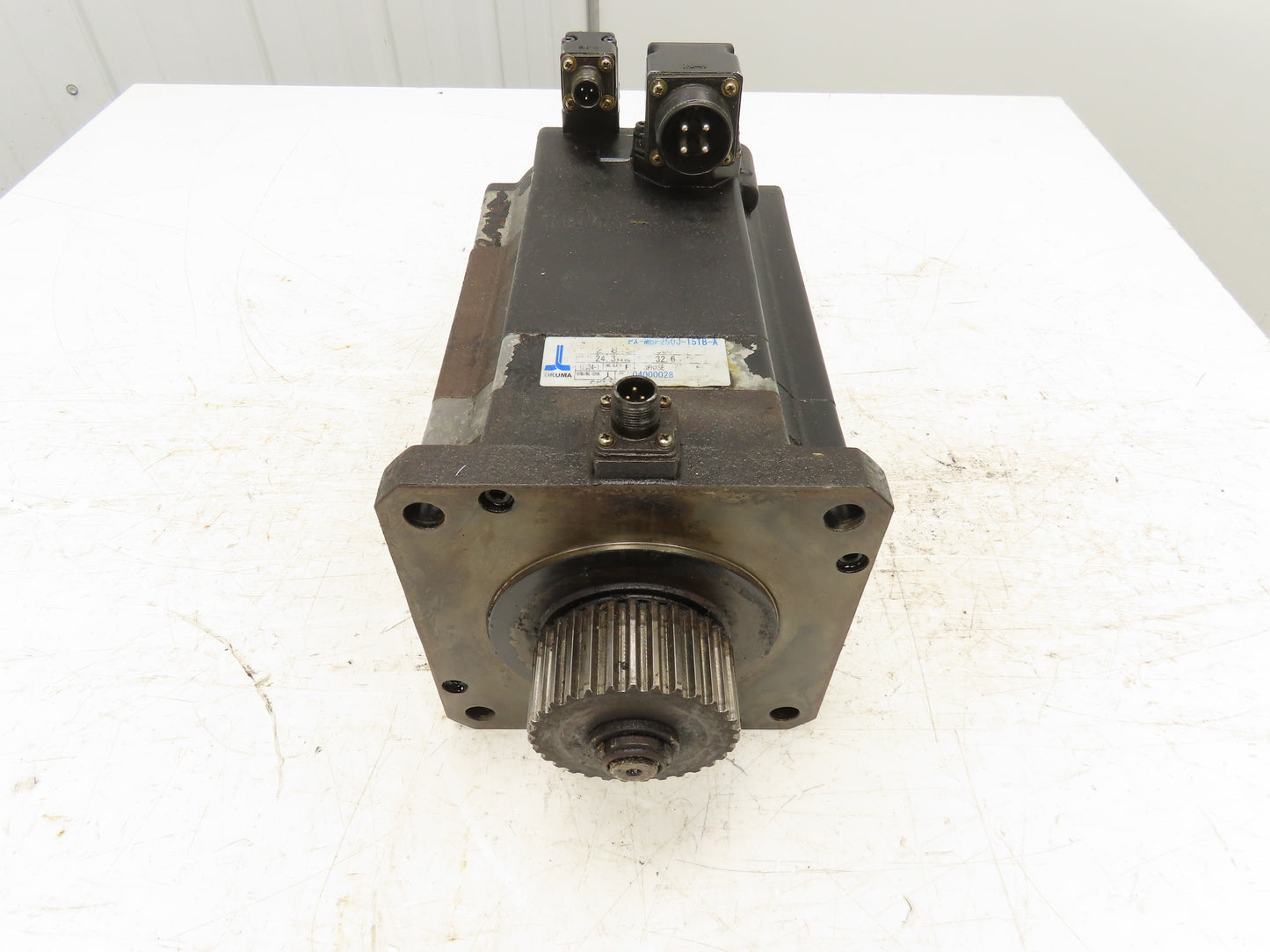 Okuma PX-MBF250J-15TB-A AC Servo Motor 2.8kW 3PH 77V Encoder ER-JG-7200D