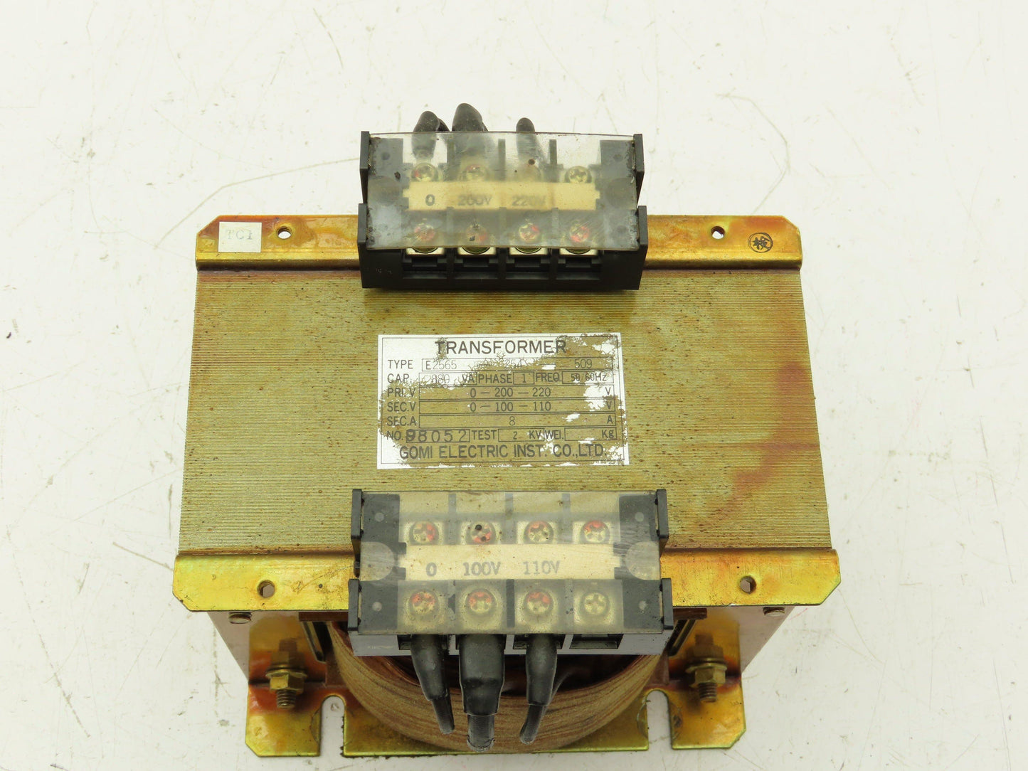 Gomi Electric E2565-254-509 Power Transformer 880VA 1PH 220V