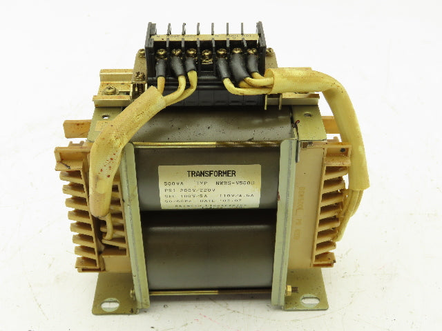 Shimizu Electronics NWBS-V500D Transformer 200/220V Pri 100/110 Sec 500VA