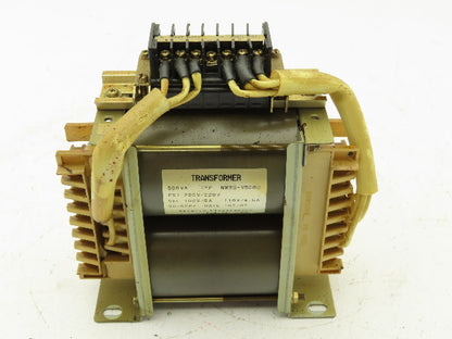 Shimizu Electronics NWBS-V500D Transformer 200/220V Pri 100/110 Sec 500VA