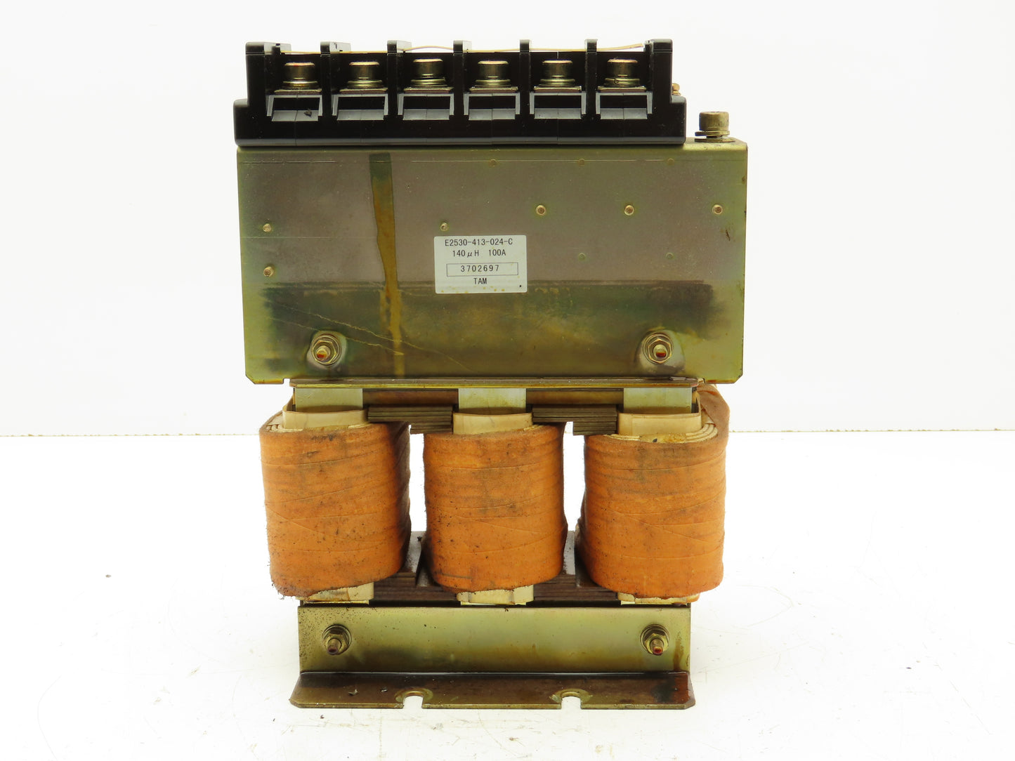 Chuo Electric E2530-413-024-C VFD AC Line Reactor Choke 100A 140uH 200V
