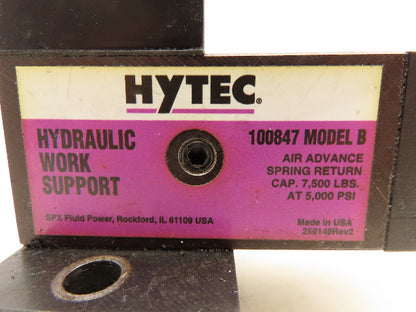 Hytec 100847 SPX Hydraulic Work Support 7500 lbs 5000 PSI Model B 1-3/16" Stroke