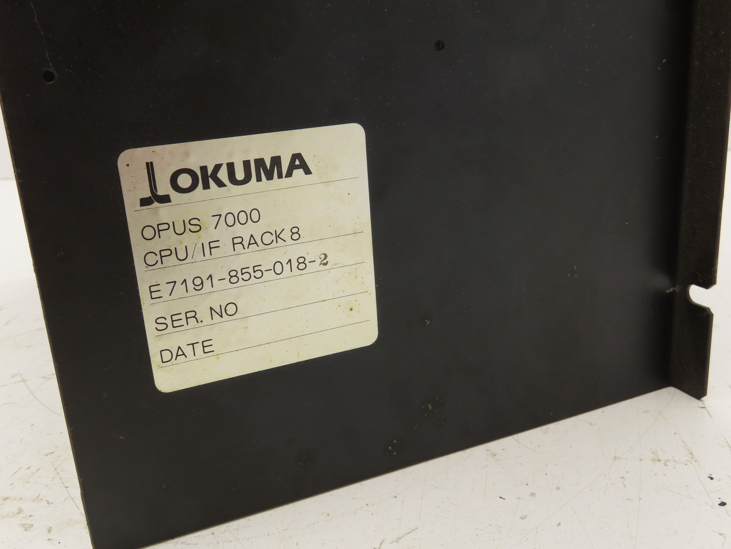 Okuma E7191-855-018-2 Opus7000 CPU Card Slot Chassis Rack W/Motherboard