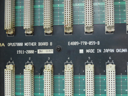 Okuma E7191-855-018-2 Opus7000 CPU Card Slot Chassis Rack W/Motherboard