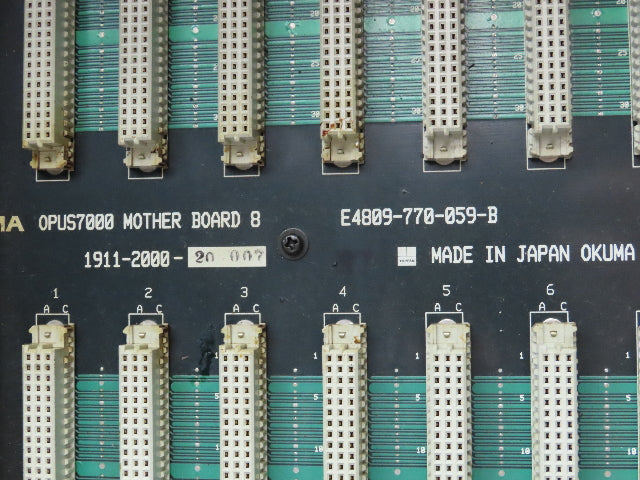 Okuma E7191-855-018-2 Opus7000 CPU Card Slot Chassis Rack W/Motherboard