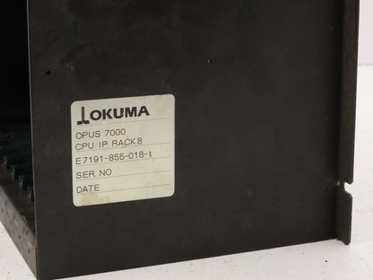 Okuma E7191-855-018-1 Opus7000 CPU Card Slot Rack Chassis W/Motherboard