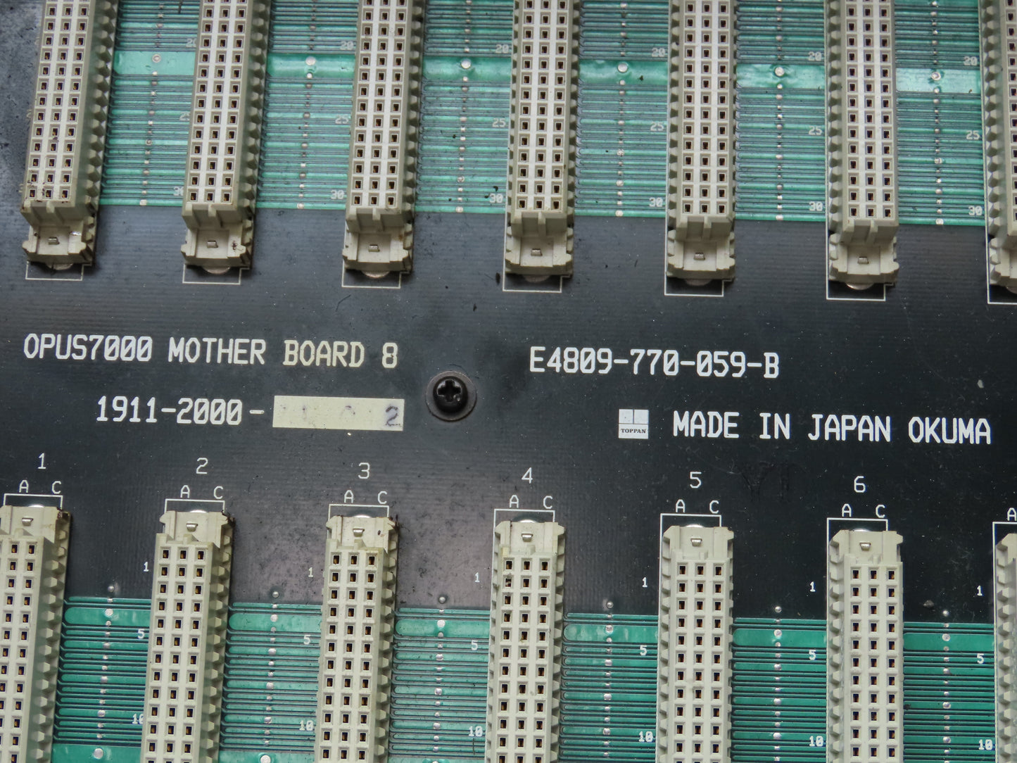 Okuma E7191-855-018-1 Opus7000 CPU Card Slot Rack Chassis W/Motherboard