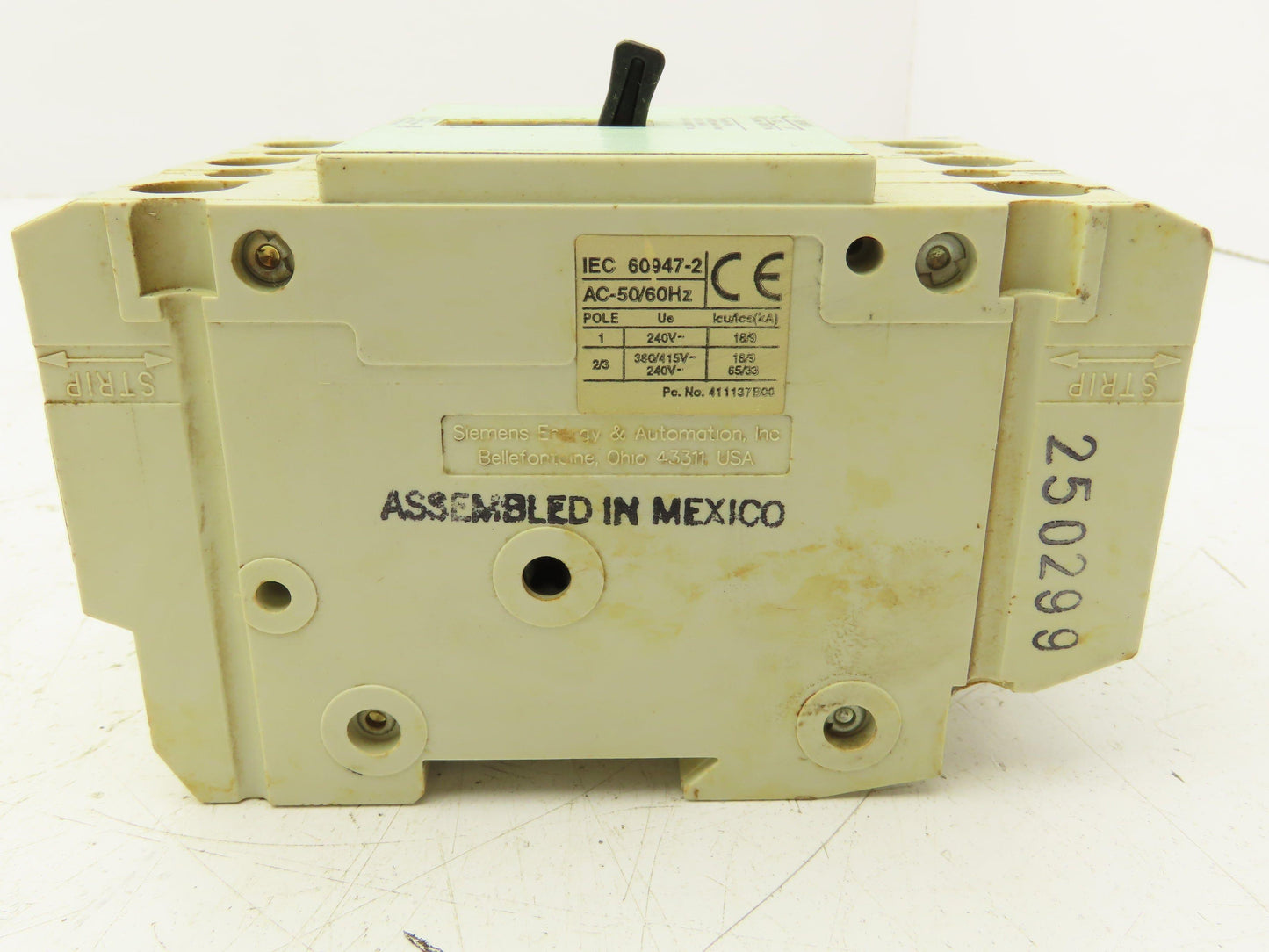Siemens CQD320 Circuit Breaker 3 Pole 20A 480Y/277 VAC