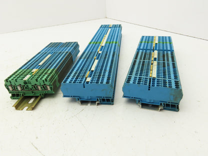 Weidmuller ZDU-2.5/4AN Terminal Block 800V 2.5mm Light Blue Lot of 144