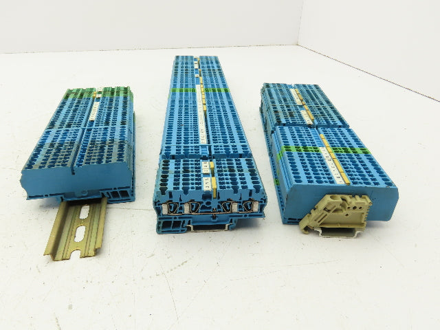 Weidmuller ZDU-2.5/4AN Terminal Block 800V 2.5mm Light Blue Lot of 144