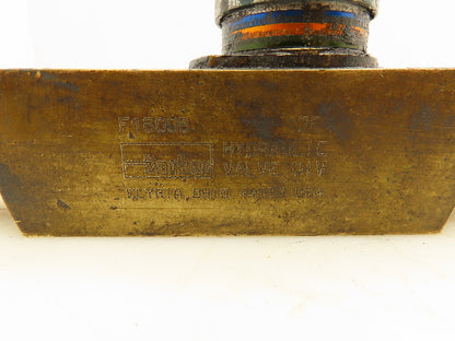 Parker F1800B-12CH Flow Control Valve 1" NPT Female Standard Needle Brass