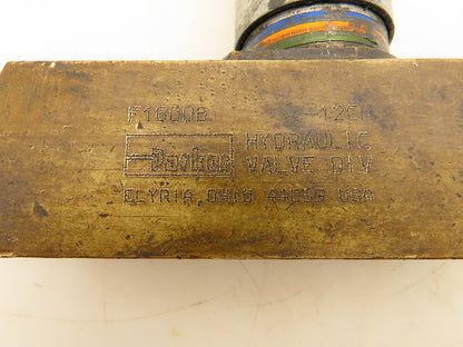 Parker F1800B-12CH Flow Control Valve 1" NPT Female Standard Needle Brass