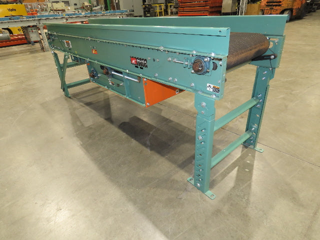Roach 24"x 8' Slider Bed 18" Belt Conveyor .5Hp 230/460V 3PH Center Drive 63 FPM