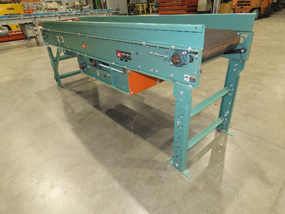 Roach 24"x 8' Slider Bed 18" Belt Conveyor .5Hp 230/460V 3PH Center Drive 63 FPM