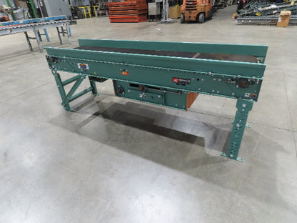 Roach 24"x 8' Slider Bed 18" Belt Conveyor .5Hp 230/460V 3PH Center Drive 63 FPM