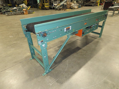Roach 24"x 8' Slider Bed 18" Belt Conveyor .5Hp 230/460V 3PH Center Drive 63 FPM