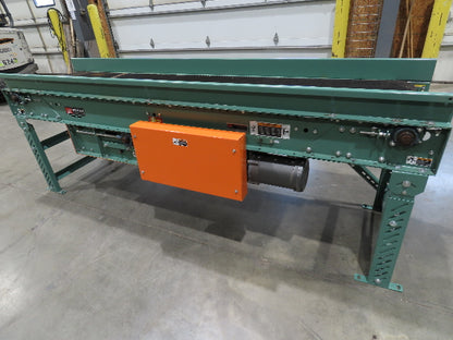 Roach 24"x 8' Slider Bed 18" Belt Conveyor .5Hp 230/460V 3PH Center Drive 63 FPM