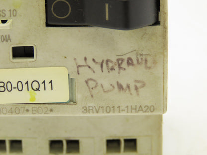 Siemens 3RV1011-1HA20 Motor Protection Circuit Breaker 690VAC 8A 2Ka 3PH