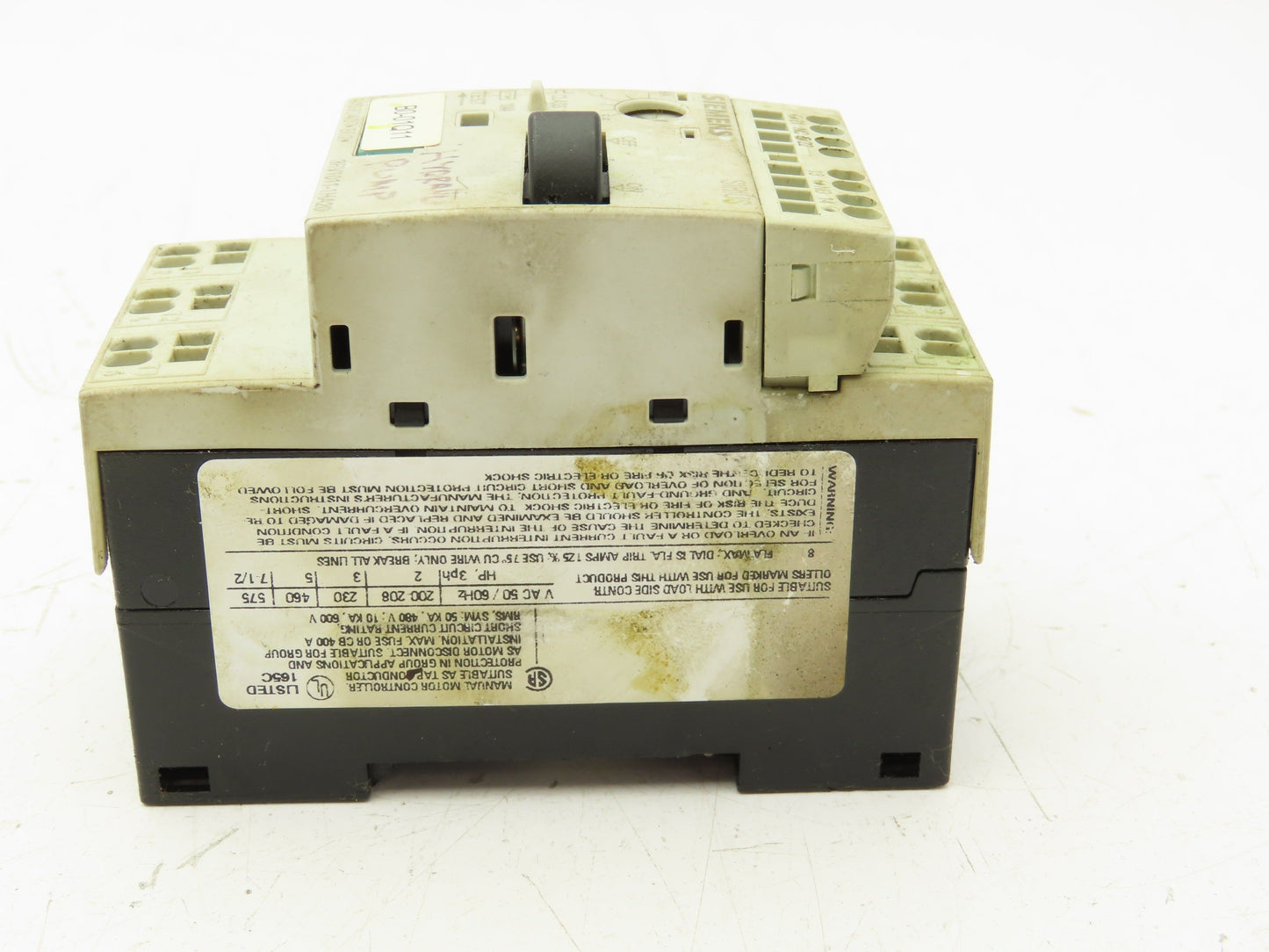 Siemens 3RV1011-1HA20 Motor Protection Circuit Breaker 690VAC 8A 2Ka 3PH