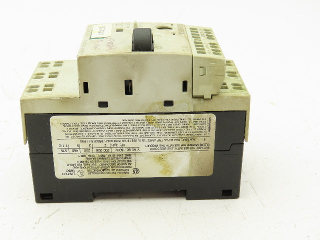 Siemens 3RV1011-1HA20 Motor Protection Circuit Breaker 690VAC 8A 2Ka 3PH