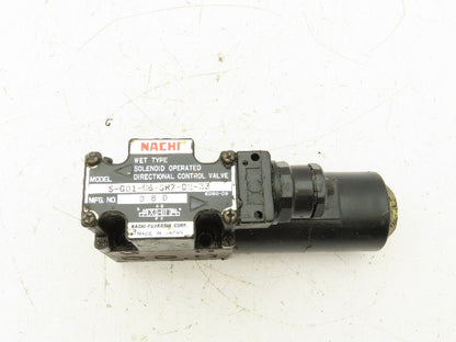 Nachi S-G01-C6-GRZ-D2-33 Hydraulic Directional Control Solenoid Valve 24VDC D03