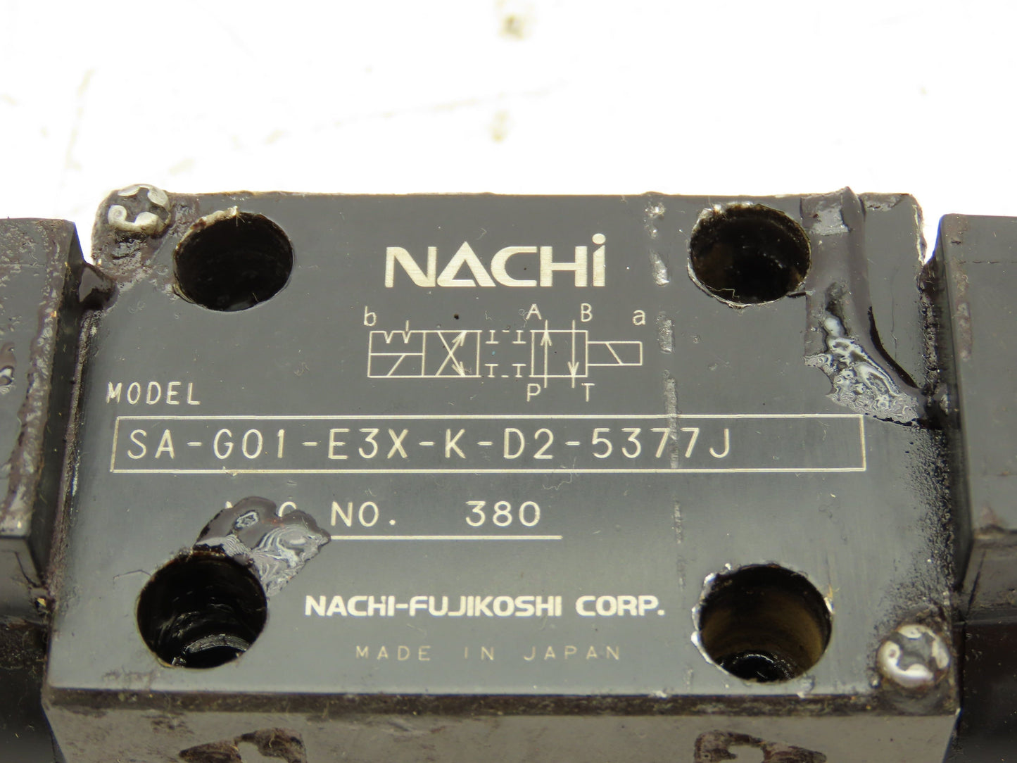 Nachi SA-G01-E3X-K-D2-5377J Hydraulic Directional Control Solenoid Valve 24VDC