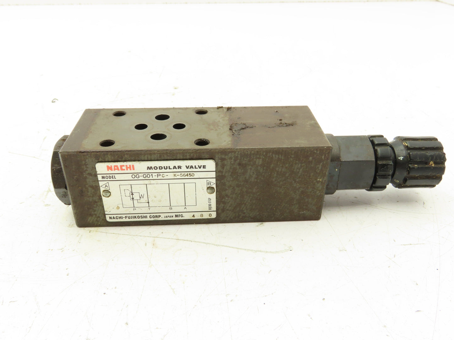 Nachi OG-G01-PC-K-5645D Hydraulic Pressure Reducing Modular Stack Valve D03