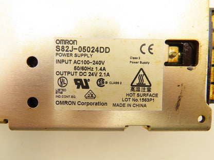 Omron S82J-05024DD Switching Mode Power Supply Output 24VDC 2.1A Lot of 5