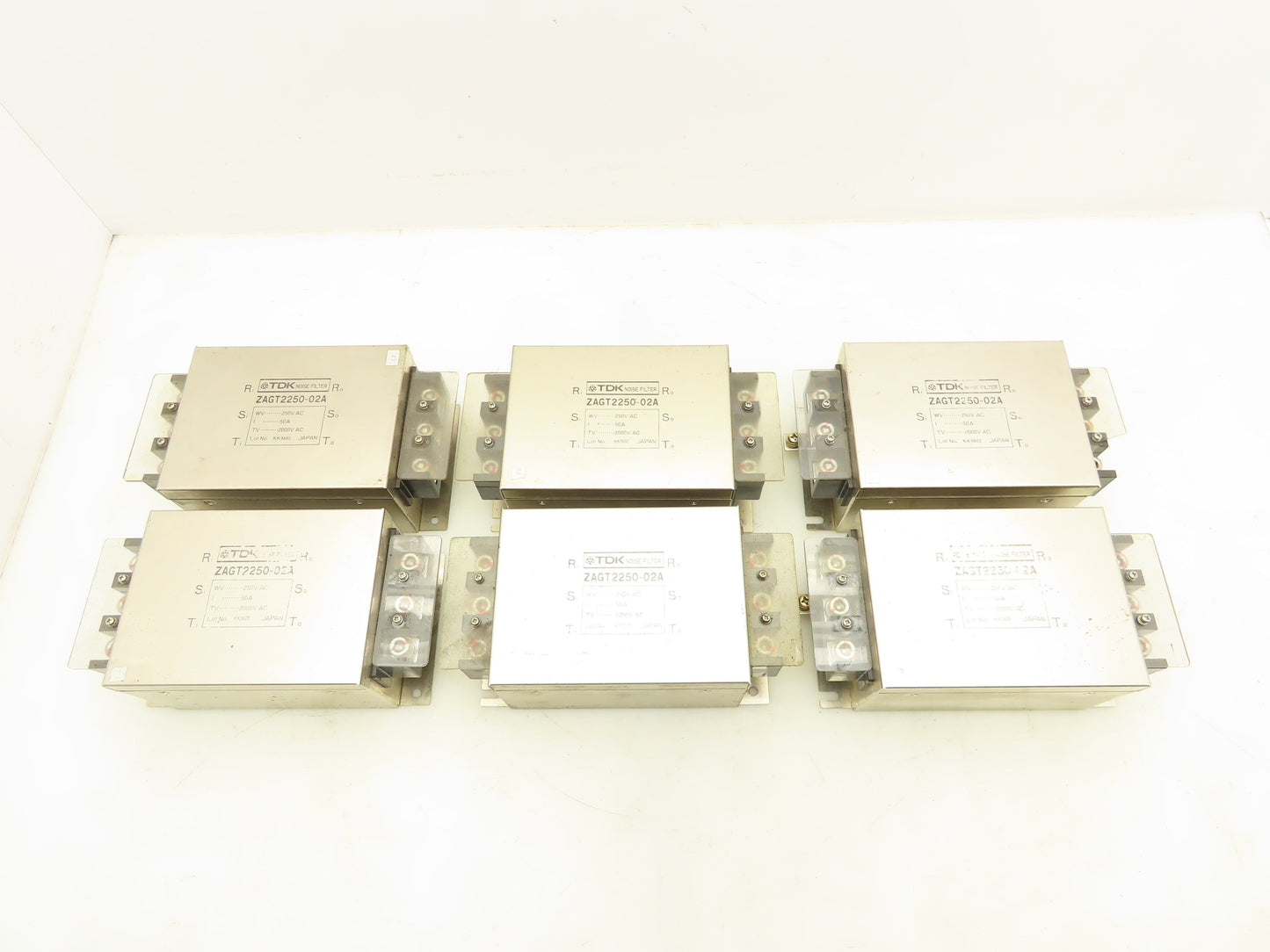 TDK ZAGT2250-02A Noise Filter 250V 50A Lot of 6