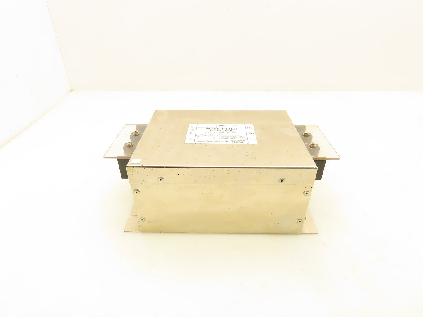 JRC LF375CEW7 Noise Filter 250V 75A 3 Pole 3Ph Lot of 2