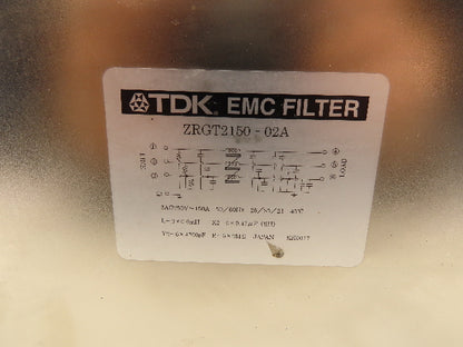 TDK ZRGT2150-02A EMC Noise Filter 250V 150A 3 Pole 3Ph