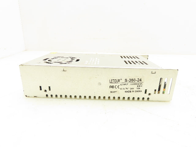Letour S-360-24 Switching Mode Power Supply Output 24VDC 15A 110/220V Input