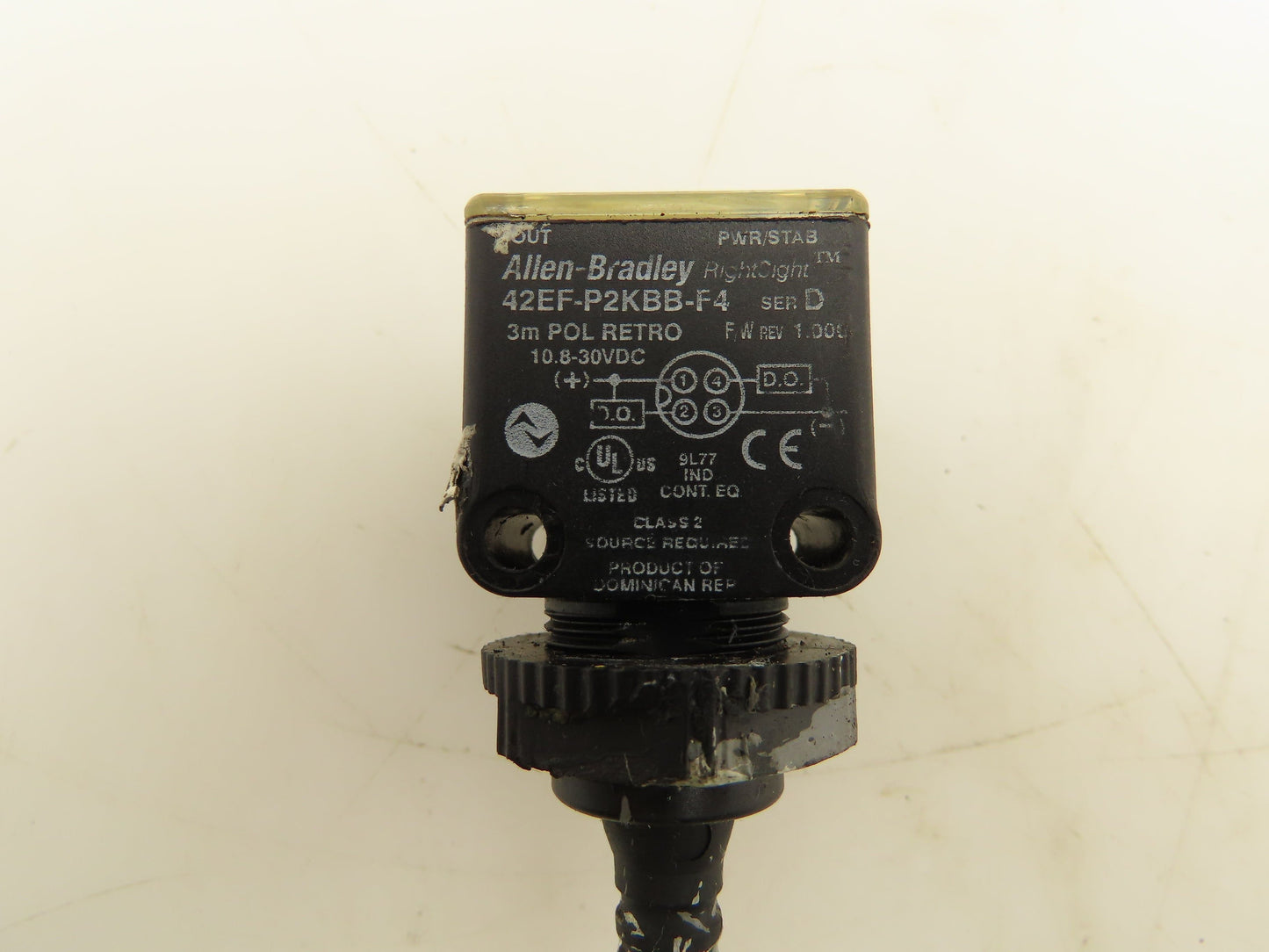 Allen Bradley 42EF-P2KBB-F4 RightSight Polarized Photosensor 3m Red Lot of 3