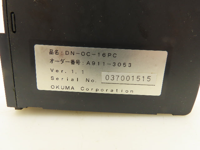 Okuma DN-OC-16PC A911-3053 PLC Output Module Lot of 2