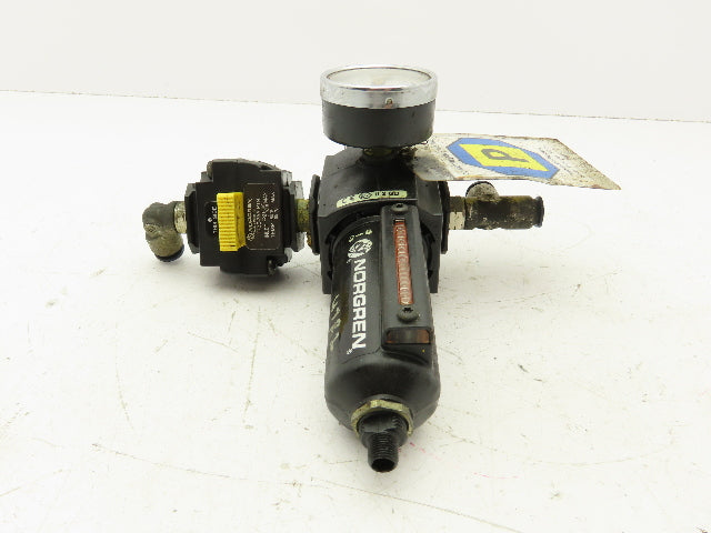 Norgren B73G-3AK-AD1-RMN Air Regulator Filter Combo w/Lockout Valve 250psi