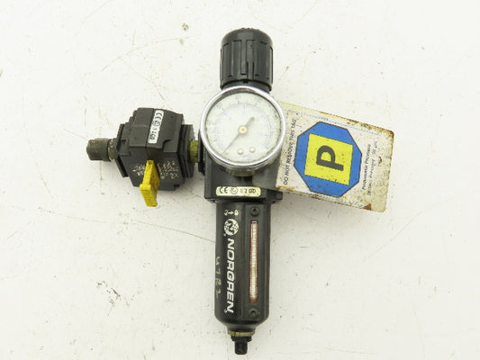Norgren B73G-3AK-AD1-RMN Air Regulator Filter Combo w/Lockout Valve 250psi