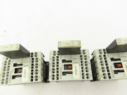 Siemens 3RH1122-2BB40 Auxiliary Contactor 600VAC 10A Lot Of 3