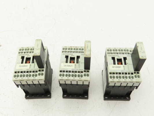 Siemens 3RH1122-2BB40 Auxiliary Contactor 600VAC 10A Lot Of 3
