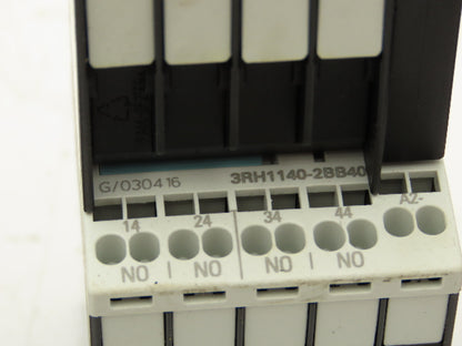 Siemens 3RH1140-2BB40 Auxiliary Contactor 600VAC 10A Lot Of 6