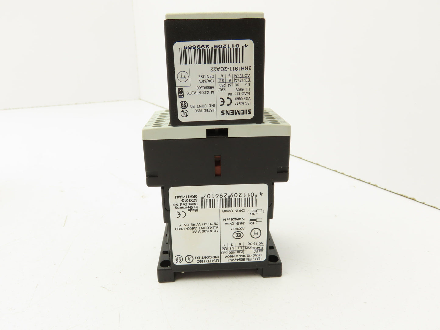 Siemens 3RH1140-2BB40 Auxiliary Contactor 600VAC 10A Lot Of 6