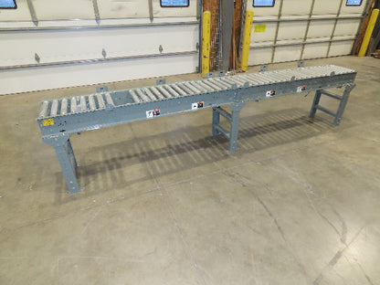 Hytrol 18"x 12' Accumulating Roller Conveyor 15"BF 24VDC EZ Logic Zone Control