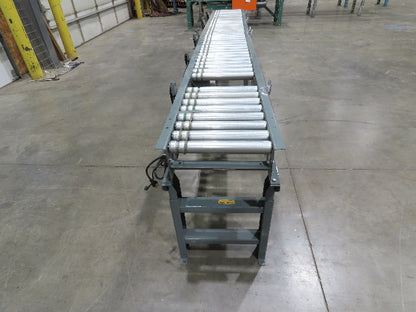 Hytrol 18"x 12' Accumulating Roller Conveyor 15"BF 24VDC EZ Logic Zone Control