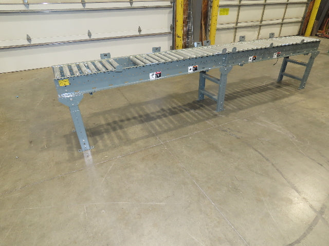 Hytrol 18"x 12' Accumulating Roller Conveyor 15"BF 24VDC EZ Logic Zone Control