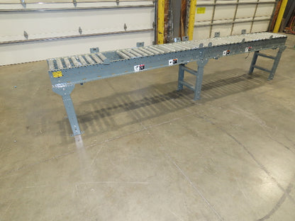 Hytrol 18"x 12' Accumulating Roller Conveyor 15"BF 24VDC EZ Logic Zone Control
