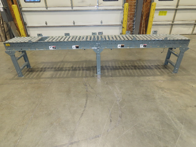 Hytrol 18"x 12' Accumulating Roller Conveyor 15"BF 24VDC EZ Logic Zone Control