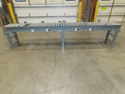 Hytrol 18"x 12' Accumulating Roller Conveyor 15"BF 24VDC EZ Logic Zone Control
